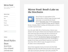 Tablet Screenshot of mirrorpond.info
